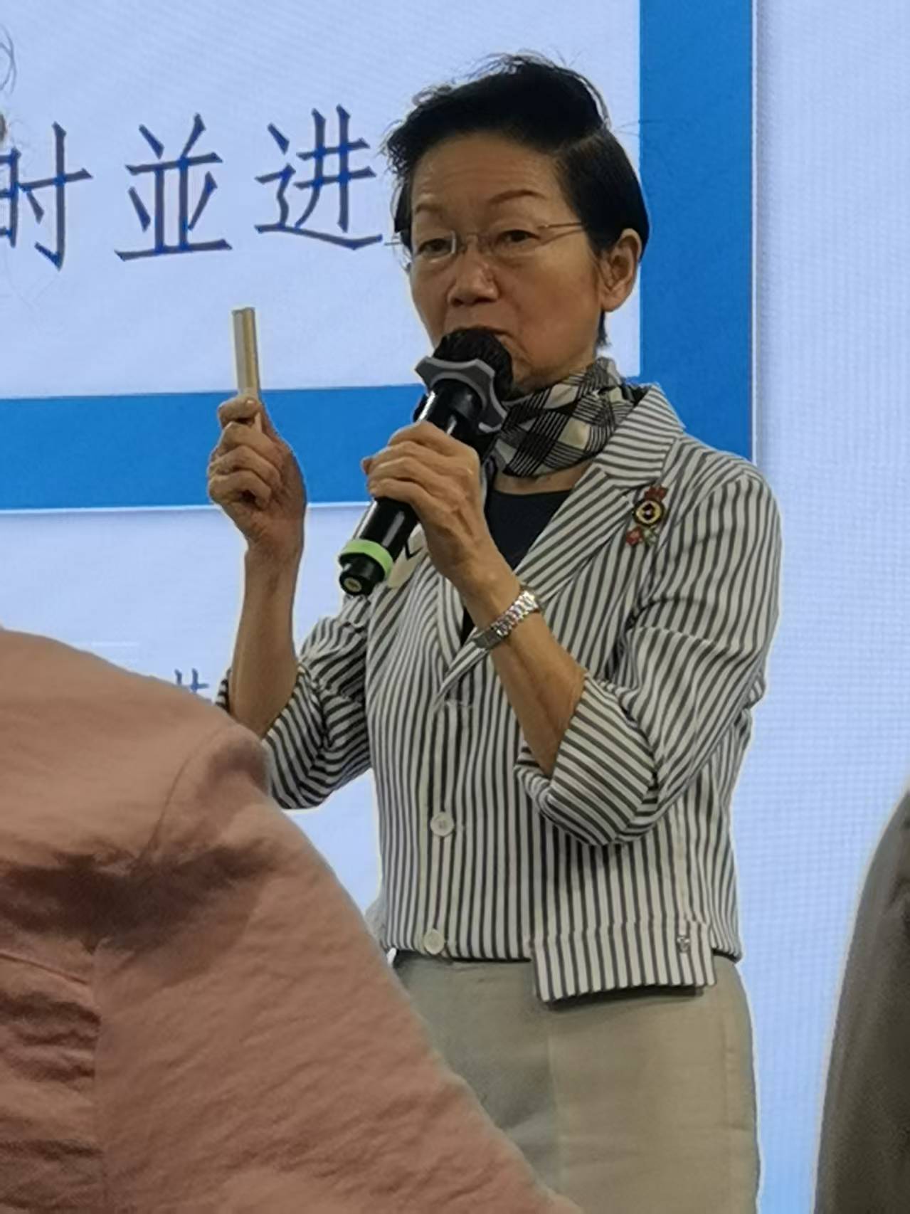 图2&nbsp; 香港金融管理学院院长沈雪明教授作《国际化的香港教育如何保持与时俱进》专题报告