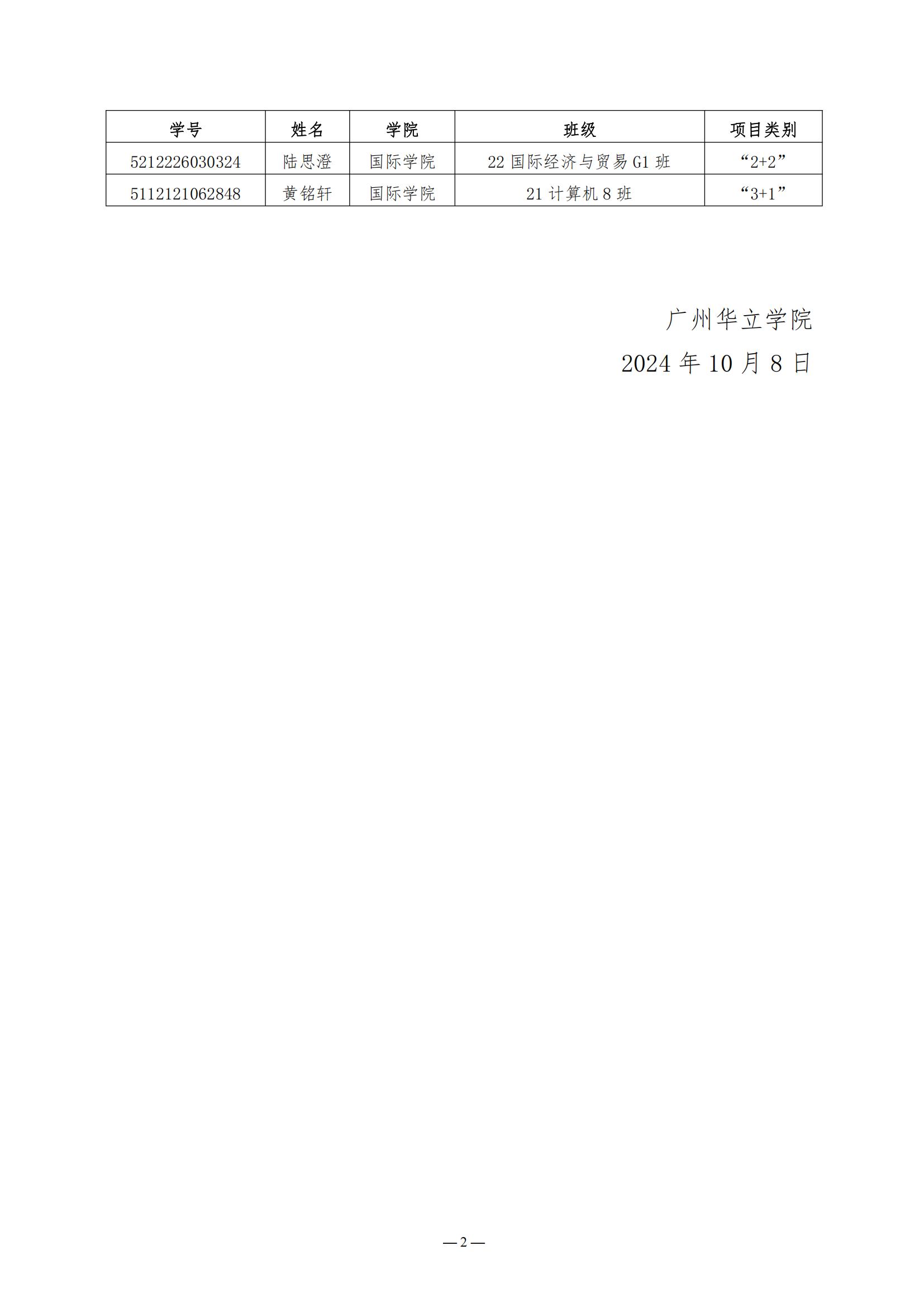关于选派陆思澄、黄铭轩2名学生参加中外“2+2”“3+1”学分互认双学位项目赴英国考文垂大学本科双学位学习的通知_01