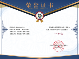 全国跨境电商专业能力大赛获奖证书