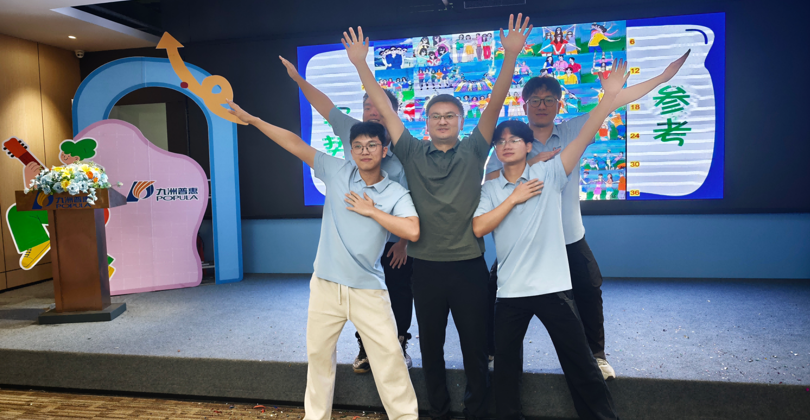 于江书记前往九洲风机公司参加实习生举办结营仪式