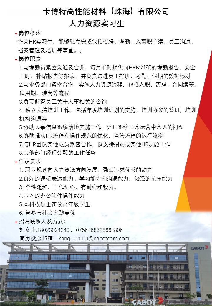 人力资源实习生招聘信息表——卡博特.JPG