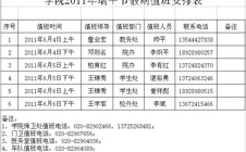 关于我院2011年端午节放假安排的通知