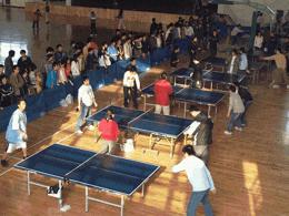 广东工业大学华立学院乒乓球比赛