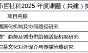 喜讯！我校教师获批广州市哲社会科2025年度共建课题立项