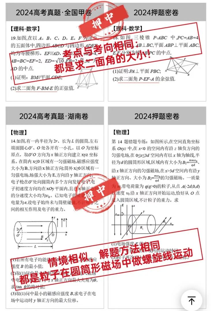 机构押题卷的“押中”标准十分宽泛。图源:北京日报