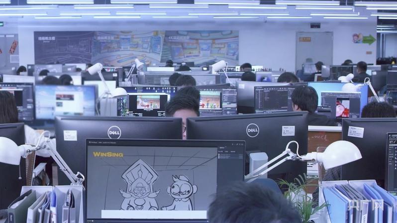 咏声动漫(央广网记者 罗世伟 摄)