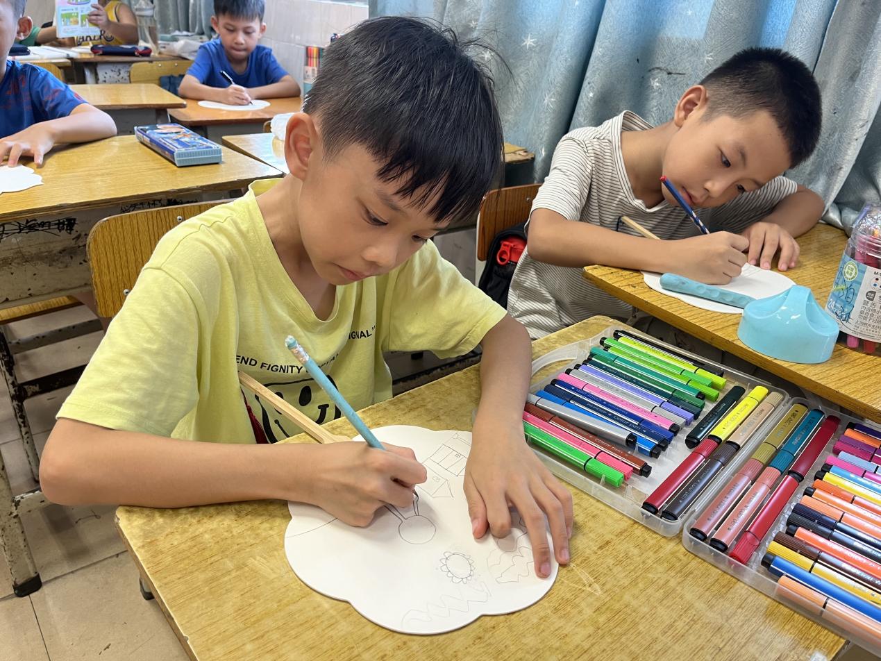 暑期夏令营突击队+7月16日+岳湖小学+绘画课2