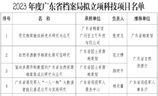 喜讯！我校获2023年度广东省档案局科技项目立项！