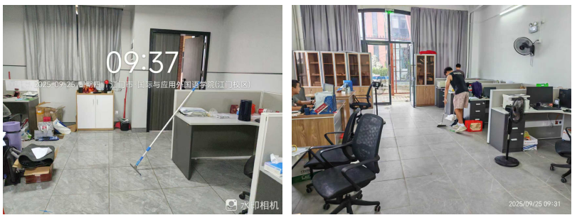 图4：江门校区清洁打扫情况